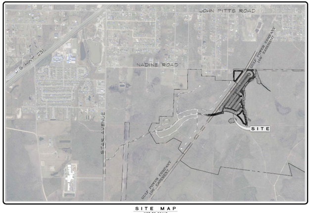 Location Map: The map depicts the subject property and proposed plat located within the Liberty Planned Unit Development (PUD) in the northern portion of the City of Panama City, on the eastern side of Star Avenue, 5900 Star Avenue. 